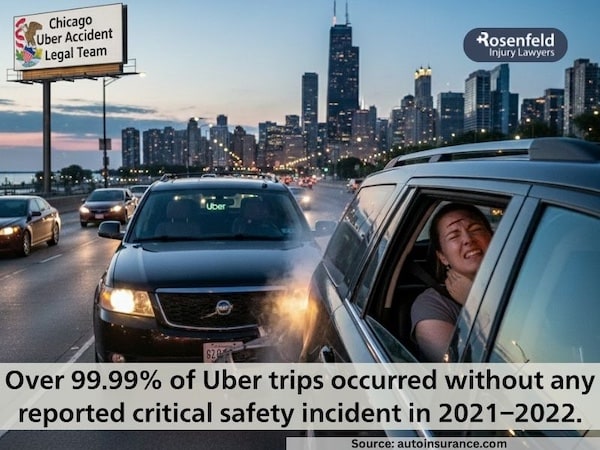 Chicago lawyer for crashes involving Uber and Lyft drivers