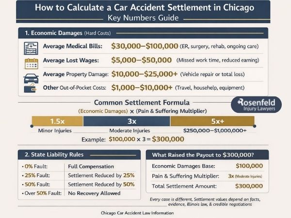 Settlement values in car accident cases involving gross negligence