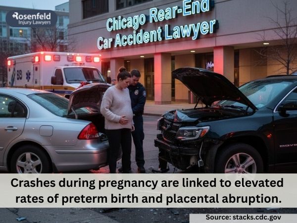 Correct seat belt positioning and other important safety tips for pregnancy.